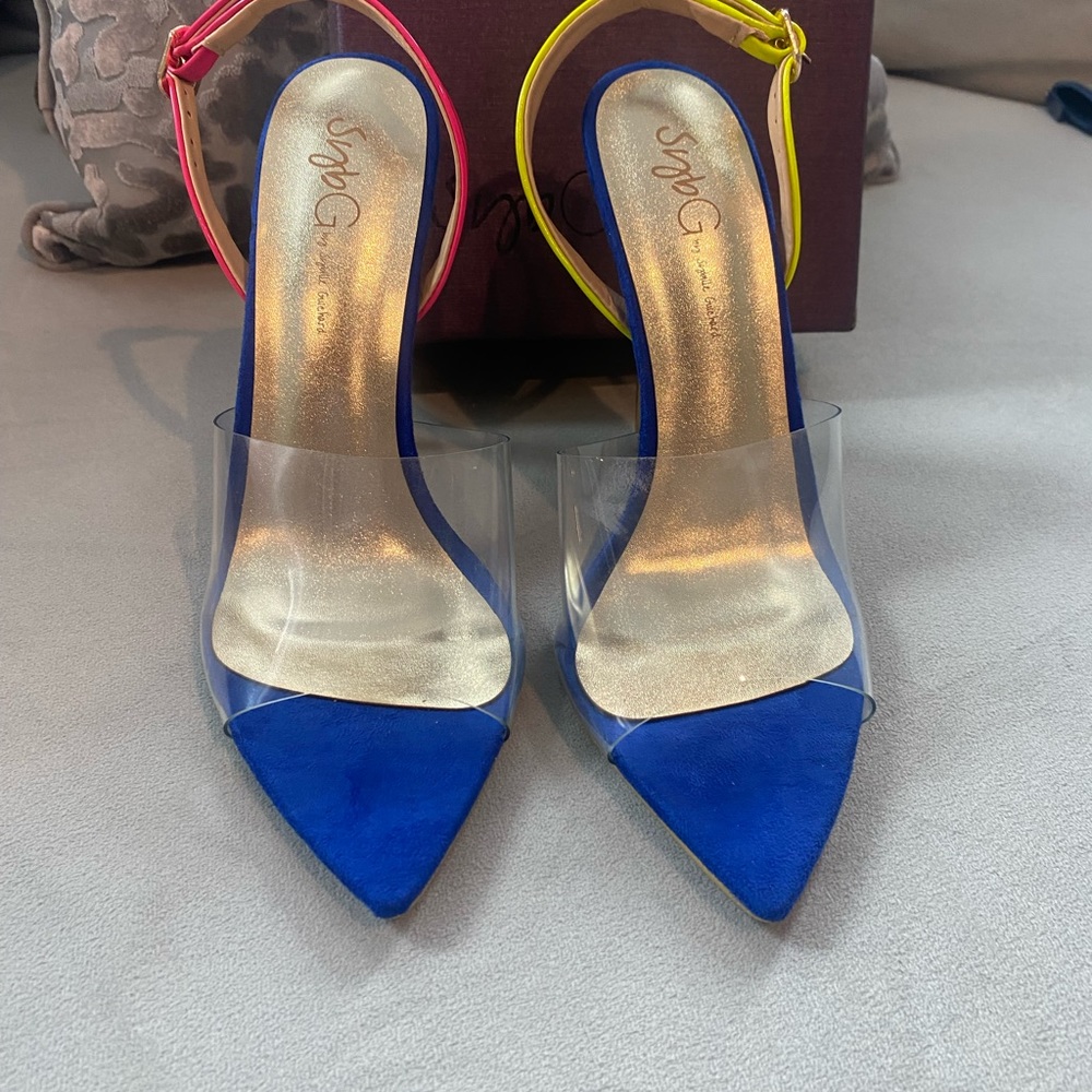 SYBG fire sling back heels